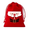 thumbnail image 3 of Personalized Christmas Santa Sack With Custom Name – Extra Large Red Cotton Gift Bag 5.5in x 4in (5PCS) by&nbsp;posdfud, 3 of 8