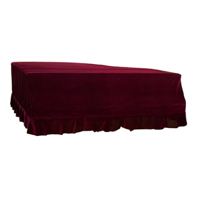 Cubierta de piano de cola de la cubierta de piano de triángulo a prueba de polvo, suave, completa, evita la cubierta de protección del daño por polvo rojo