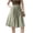 A167-Green, variant on Womens Wide Leg Pants High Waist Button Decorated Elastic Waist Culottes Trousers with Side Pockets