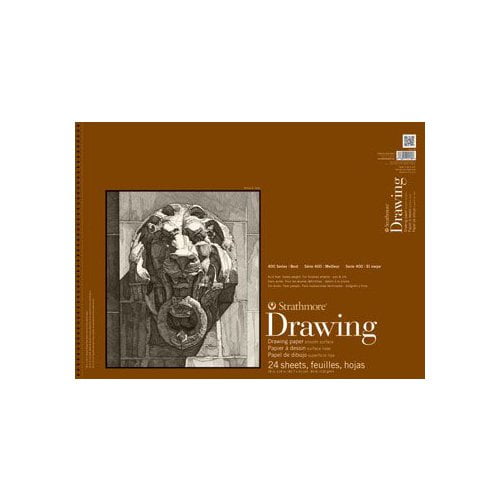 Strathmore 400-107 400 Series Drawing, Smooth Surface, 14x17 Wire Bound, 24 Sheets