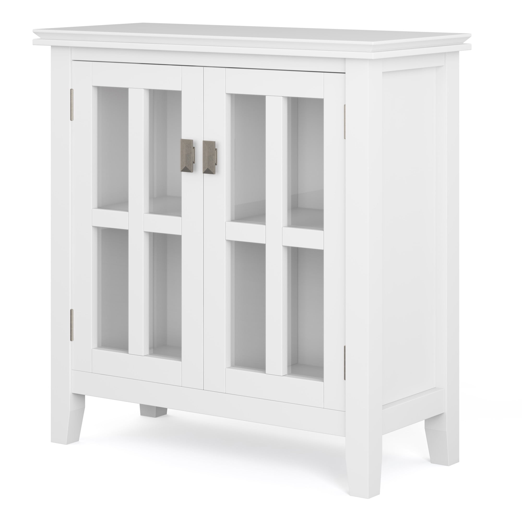 Brooklyn + Max Holden Solid Wood 30 inch Wide Contemporary Low Storage in White