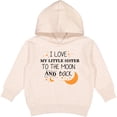 thumbnail image 2 of Inktastic I Love My Little Sister to the Moon and Back Toddler Hoodie, 2 of 4