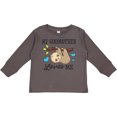 thumbnail image 3 of Inktastic My Godmother Loves Me with Sloth and Hearts Boys or Girls Long Sleeve Toddler T-Shirt, 3 of 5