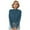 Blue, variant on Womens Long Sleeve Turtleneck Sweaters Pullover Loose Blue Sweater for Women Soft Woman Sweater