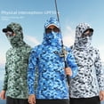 thumbnail image 2 of Summer Outdoor Sun Protection Clothing for Men, Breathable Quick-Dry Fishing Sun Protection Suit, Lure Fishing Hooded Sun Protection Mask Fishing Clothing, 2 of 7