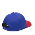 thumbnail image 3 of Outdoor Cap PTM50 Slight Pre-Curved Visor-Royal/Red-Adult, 3 of 9