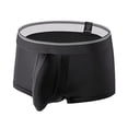 thumbnail image 1 of Xdzjlr Briefs For Men,Ice Silk Large Size Mid Rise Shorts Soft Mens Underwear Boxer Briefs,M, 1 of 2