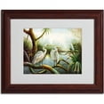 thumbnail image 2 of Trademark Fine Art "Three Herons" Canvas Art by Victor Giton, Wood Frame, 2 of 3