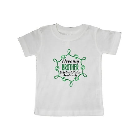 

Inktastic I Love My Brother Cerebral Palsy Awareness Gift Baby Boy or Baby Girl T-Shirt