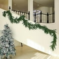 thumbnail image 5 of Bootesun 9FT Christmas Garland, Artificial Norfolk Pine Cedar Garland, Real Touch Winter Greenery Faux Pine Cedar Needles for Home Table Mantle Fireplace Indoor Outdoor Christmas Decorations, 5 of 9