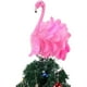 thumbnail image 1 of wonima02 Pink Flamingo/Blue Peacock Christmas Tree Topper Elegant Artificial Feathers Christmas Tree Decoration Ornaments for Party Holiday Supplies (Pink, 30cm), 1 of 1