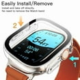 thumbnail image 4 of JETech Case with Screen Protector Compatible with Apple Watch Ultra 2/1 49mm, Overall Protective Cover, Built-in Tempered Glass Film High Sensitivity, 2 Pack (Clear), 4 of 6