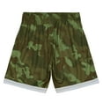 thumbnail image 3 of Men's Mitchell & Ness  Camo Charlotte Hornets 1992-93 Hardwood Classics Ghost Green Swingman Shorts, 3 of 4
