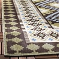 thumbnail image 4 of SAFAVIEH Veranda Magna Geometric Indoor/Outdoor Area Rug, Chocolate/Green, 2' x 3'7", 4 of 6