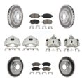 thumbnail image 1 of Transit Auto Front Rear Disc Brake Caliper Coated Rotors and Ceramic Pads Kit (10Pc) for Car Pontiac Montana Chevrolet Uplander Buick Terraza Saturn Relay KCG-101002C, 1 of 11