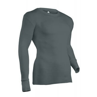 Men's Heavyweight Cotton Long Sleeve Thermal Top, White XL, 1