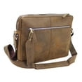 thumbnail image 2 of Vagarant Traveler 13 " Cowhide Leather Messenger Shoulder Bag LM05.DS, 2 of 3
