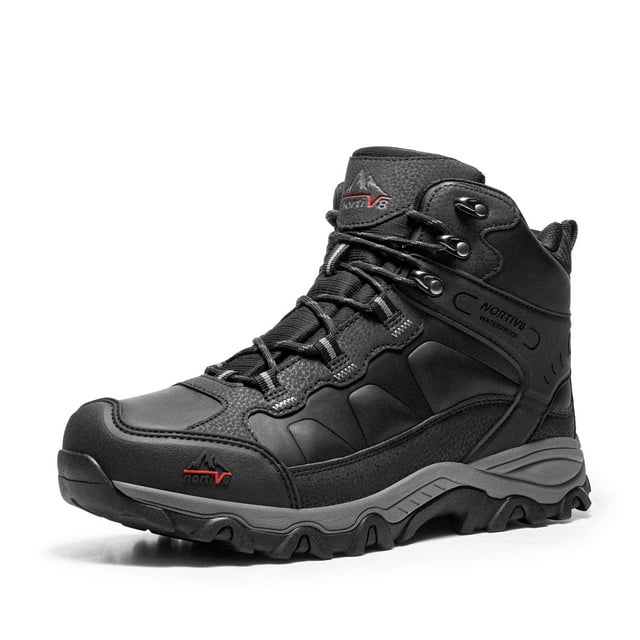 Botas de senderismo NORTIV 8 Paladin impermeables para hombre, color negro, talla 8