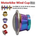 thumbnail image 2 of CNC Motorcycle Carburetor Air Filter Cup 50/55mm For PWK 21-34mm PE 28 30 Modified Velocity Stacks Air Filter Cup With Net, 2 of 7