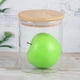 thumbnail image 2 of EeaseMX Frasco de vidrio sellado con tapa de madera de bambú, recipiente para almacenar alimentos, ideal para té y café (750 ml), 2 of 8