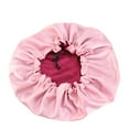 thumbnail image 4 of JJHGVB Satin Bonnet Shower Cap Hair Bonnet Silk Bonnet Hair Bonnet for Sleeping Elastic Wide Band Silk Sleep Cap Soft and Breathable One Size, 4 of 4