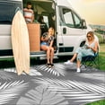 DEORAB Outdoor Rugs for Patio Clearance, Waterproof Plastic Mat, Rv