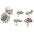 thumbnail image 1 of 24 Juegos Cupcake Wrappers Cake Toppers Decoración Para Bodas Suministros Para Fiestas De Cumpleaños Macarena Primero de la torta, 1 of 7