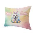 thumbnail image 2 of Happy Easter Great Pyrenees with Bunny Ear Headband and Flowers Pillow Cushion Double Sided Pyr Dog Lover Throw Pillow - 13001, 2 of 4