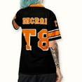 thumbnail image 5 of Tate McRae T8 Jersey T-shirt V-Neck Short Sleeve Sportwear Tee Men Women Streetwear Tops, 5 of 7