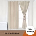 thumbnail image 4 of Size Easy Install Velcro Blackout Curtains for Bedroom OTHER 1, 4 of 5
