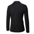 thumbnail image 4 of Holloyiver Men's Autumn And Winter Fashion Personality Solid Color Casual Suit Jacket Black, 4 of 4