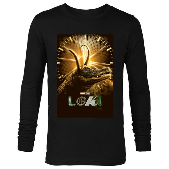 Marvel Loki Disney  Alligator Loki Character Poster - Long Sleeve T-Shirt for Men – Customized-Black