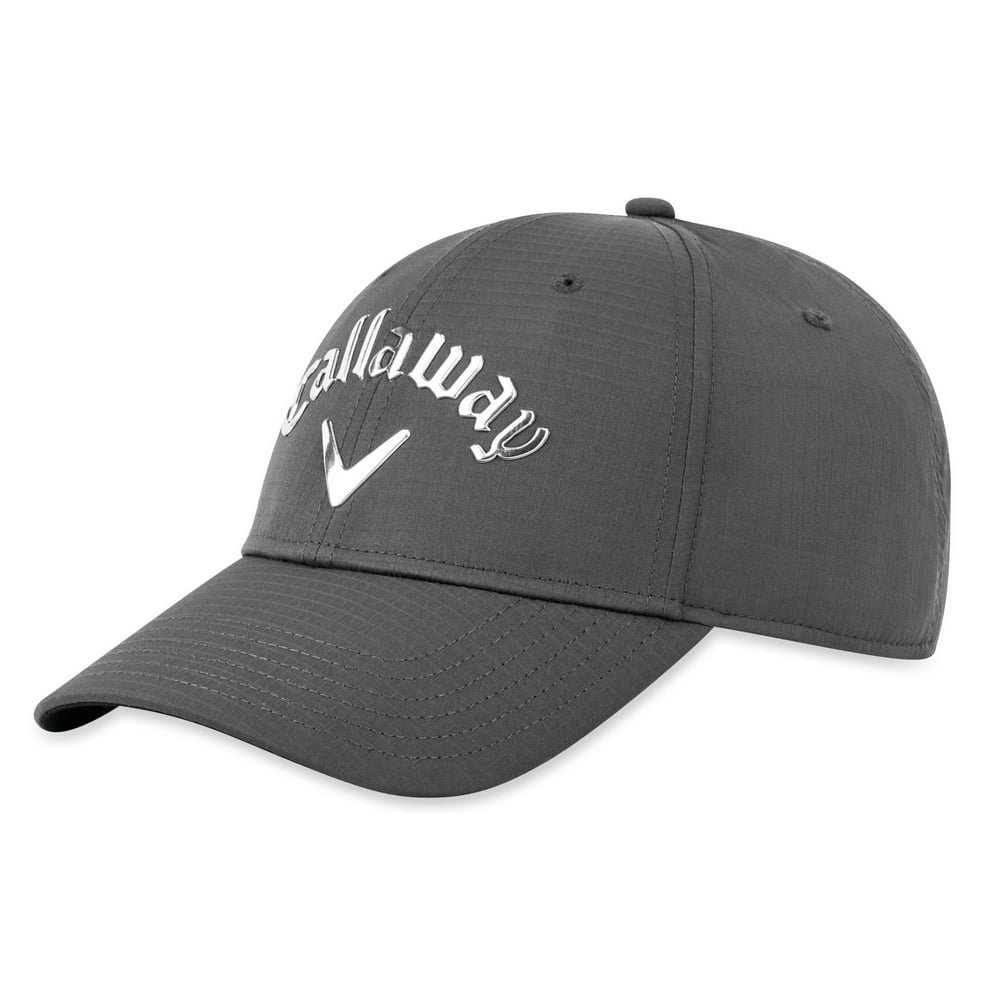 NEW Callaway Liquid Metal Charcoal/Chrome Adjustable Golf Hat/Cap