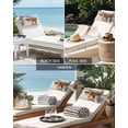 thumbnail image 5 of Cute Cow Outdoor Head Resting Pillows with Insert Welcome 1 Pack Waterproof Lumbar Pillows with Adjustable Elastic Strap for Patio Recliner Chaise Beach Chair, 12"x20", 5 of 7