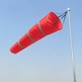 thumbnail image 3 of Almencla Airport Windsock Outdoor Hanging Red Ripstop Wind Sock Windsocks with Reflective Belts 150cm, 3 of 7