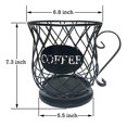 thumbnail image 3 of Cesta de Almacenamiento de Metal con Soporte para Cápsulas de Café Expreso de 2 Piezas para AMANTES DEL CAFÉ Sunnimix Contador de titulares de café, 3 of 8