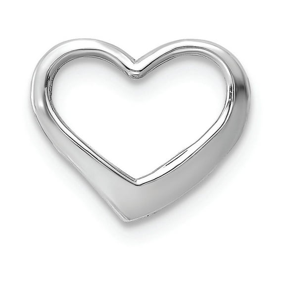 FJC Finejewelers 10k White Gold Floating Heart Charm