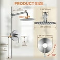 thumbnail image 6 of Single Handle 1-Spray Patterns Shower Faucet 1.8 GPM with Brass Valve, 6 of 6