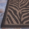 thumbnail image 4 of Couristan 15140121018037T 2 x 3 ft. 7 in. Recife Zebra Rug - Black & Cocoa, 4 of 6