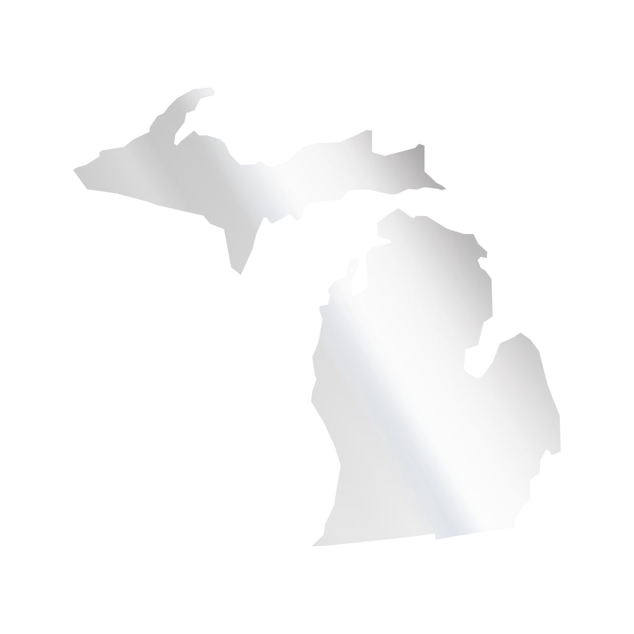 Michigan Shaped Sticker Decal Die Cut - Self Adhesive Vinyl ...