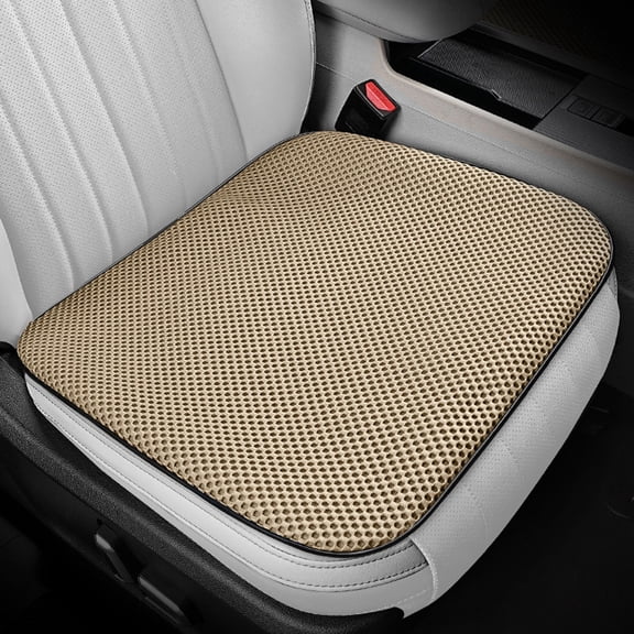 Linen Car Seat Covers Front Seats Only,Cooling Bottom Seat Covers for Cars,Trucks,Universal Car Seat Cushion Breathable,Ventilated [Black Front seat Covers]