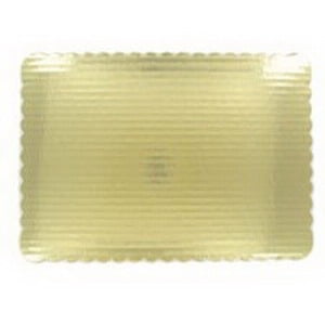 Corrugated Cake Board (Vineland Packaging Single Wall Corrugated Full Sheet Foil Cake Board Gold, 25.5