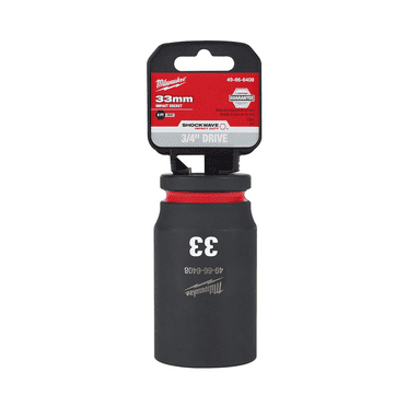 Milwaukee Tool SHOCKWAVE Impact Duty  3/4"Drive 33MM Deep 6 Point Socket