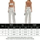 thumbnail image 2 of Pantalones Con Cordón Pantalones holgados de mujer Cuero de PU Ajuste holgado Estilo de niña picante Ahueca hacia fuera el atuendo diario Cgtredaw Gris S para Mujer, 2 of 6