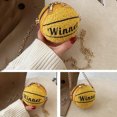 thumbnail image 3 of Odeerbi Reduced Crossbody Bags for Women Personalized Mini Round Ball Female Bag Chain Basketball Bag All-match Satchel Small Bag Yellow, 3 of 4