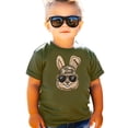 thumbnail image 4 of Ink Printed NOT a Chenille Patch Family Matching Camo Hat Easter Bunny Shirt for Boys Military Green Shirt 12 Months, 4 of 8