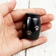 thumbnail image 6 of Black Pet Memorial Keepsake, Paw Print Mini Ashes Holder Container, Pet Cremation Urn for Ashes, Small Urn for Pet Ashes, Pet Ashes Holder Keepsake Urn Ship Next Day [Paw, Black, No Engraving], 6 of 8