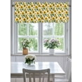 thumbnail image 3 of Kitchen Valances for Window, Summer Country Sunflower Butterfly Light Filtering Rod Pocket Valance Curtain, Farm Floral Art Short Curtains Window Topper for Bedroom Bathroom Living Room 42x18in, 3 of 9