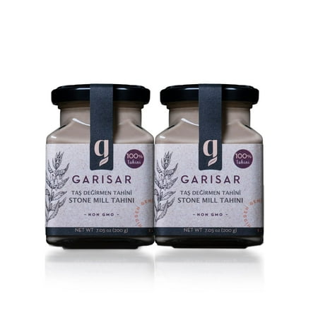 Garisar Turkish Tahini, Sesame Tahini Paste for Hummus, 7.05OZ (Pack of 12)
