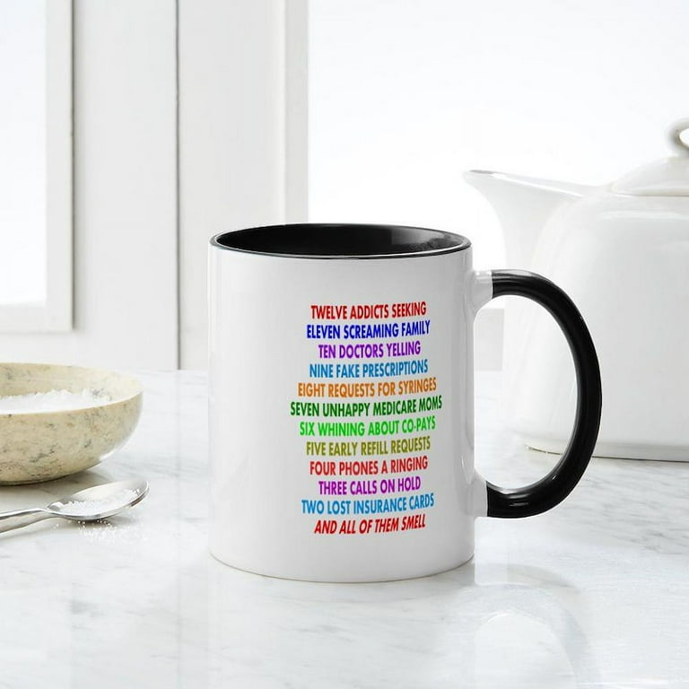 CafePress - Pharmacist 12 Days Of Christmas Mug - 11 oz Ceramic Mug -  Novelty Coffee Tea Cup - Walmart.com